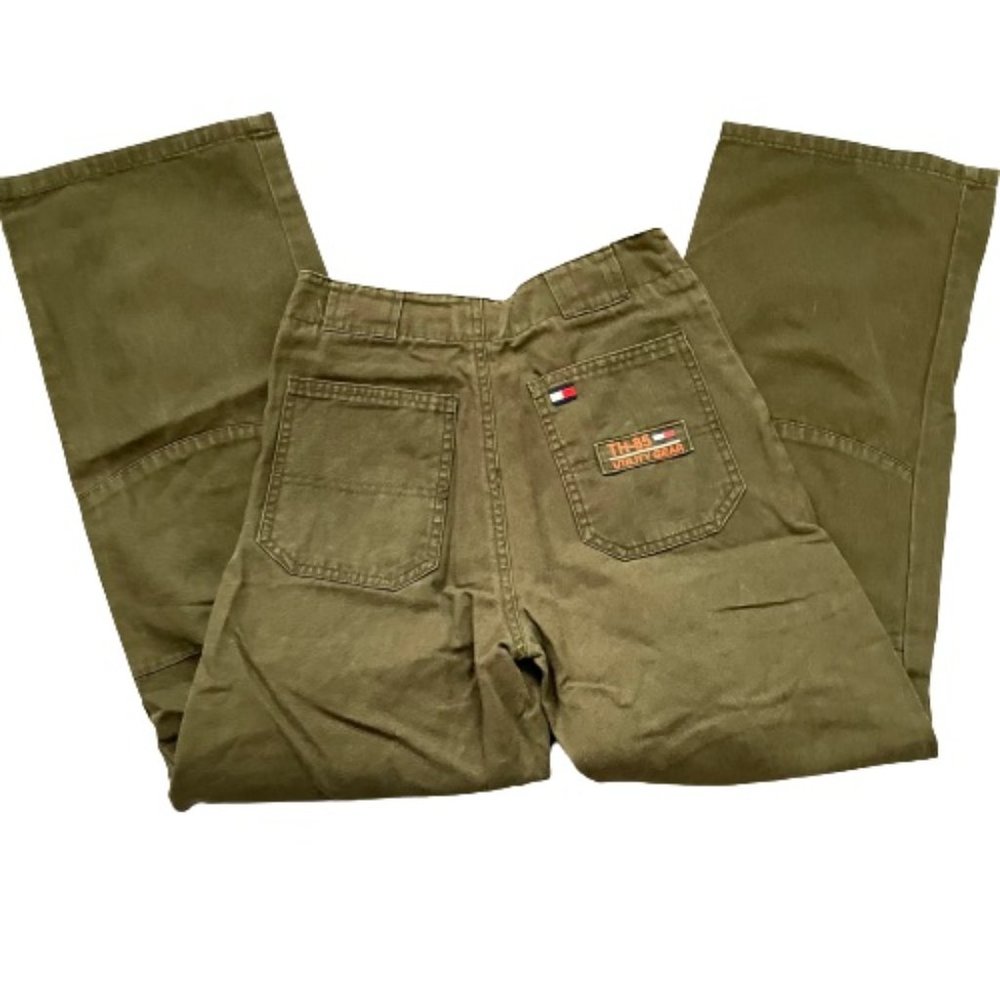 Tommy Hilfiger Women's Utility Gear TH-85 Straight Leg Cargo Pants Green Size 8